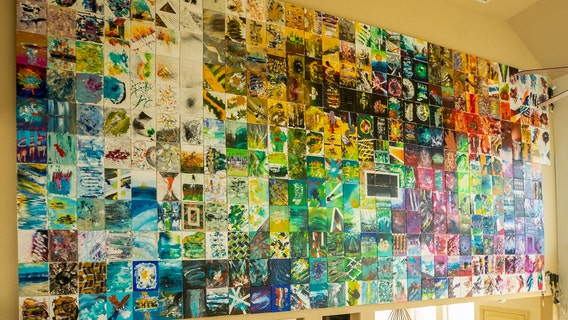 Artist creates paintings to grieve brother’s death by overdose