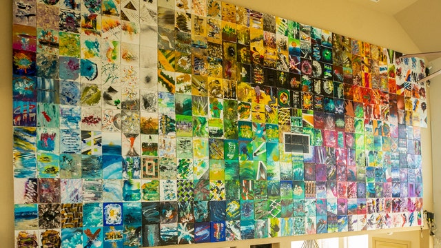 Artist creates paintings to grieve brother’s death by overdose