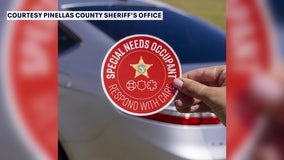 Pinellas Sheriff’s Office introduces new sticker to alert first responders of person with special needs