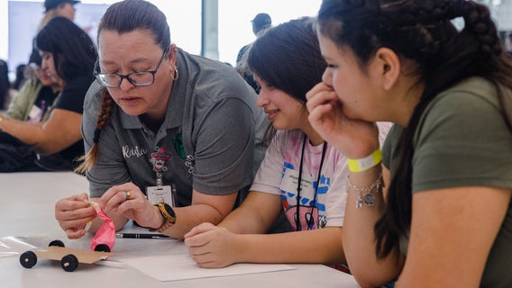 Del Valle ISD students visit Tesla, Infineon for Introduce A Girl To Engineering Day