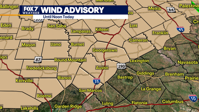 Central Texas weather: Rain moves out, warm and windy afternoon