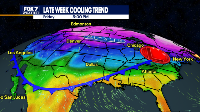 Central Texas weather: Warm today, cooler temperatures on the way