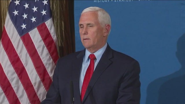 Former VP Mike Pence speaks at UT Austin one year after start of Russia-Ukraine war