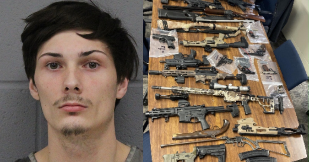 Man arrested for January road rage incident, 19 firearms discovered ...