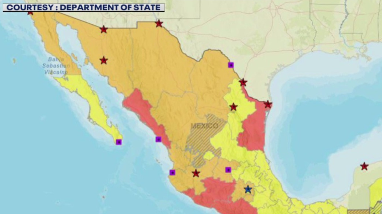 US issues travel guidance for parts of Mexico ahead of spring break