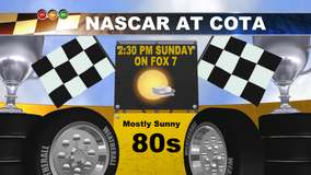 Central Texas weather: Sunny, warm temps for NASCAR at COTA