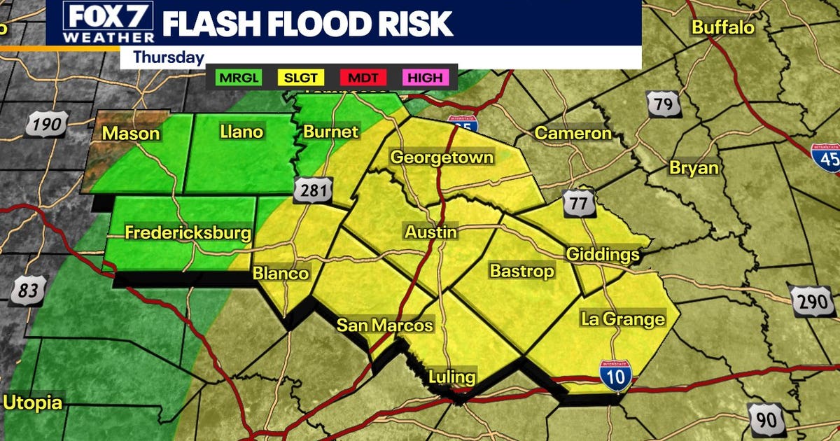 Central Texas weather: Widespread rain expected Thursday and Friday ...