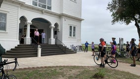 Manor church holds "Blessing of the Bikes" to begin cycling season