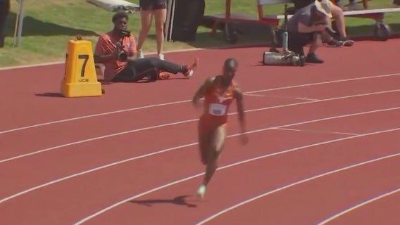 UT Austin sprinter becomes first to run 60M dash in under 7 seconds