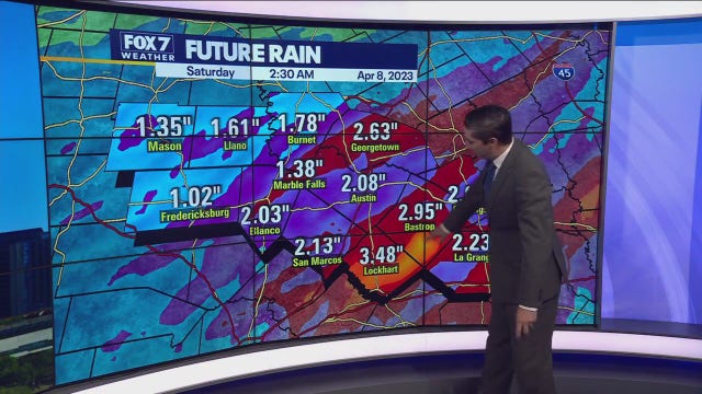 Central Texas weather: Cold front, some showers and storms possible