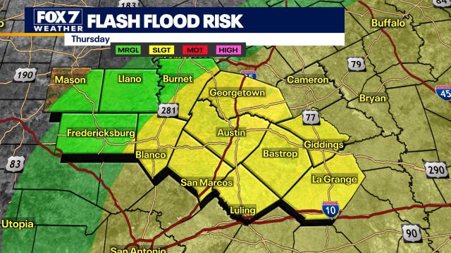 Central Texas weather: Widespread rain expected Thursday and Friday