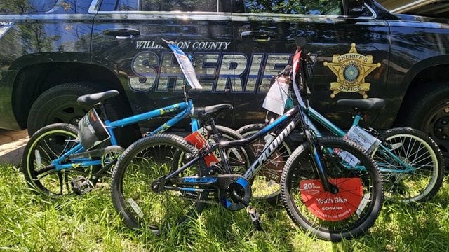 Williamson County Deputies Association raising funds to give bikes to students with perfect attendance