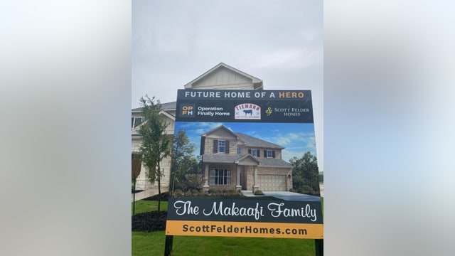 Military family move into mortgage-free home in Pflugerville