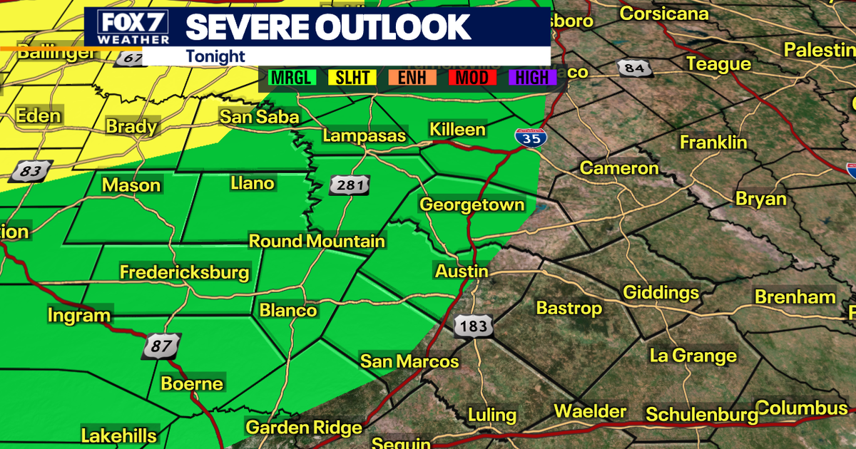 Austin weather: Severe weather risk late Tuesday night | FOX 7 Austin