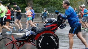Rick Hoyt, who became a Boston Marathon fixture with father pushing wheelchair, dies at 61