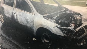 Fire fully engulfs, totals car in Fayette County