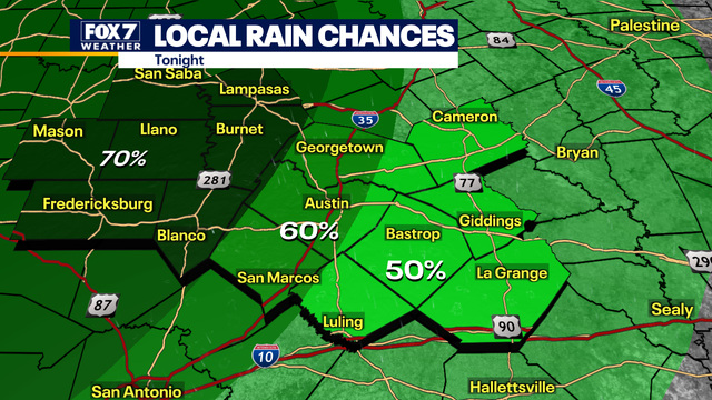 Austin weather: Storms possible Friday night, some could be severe