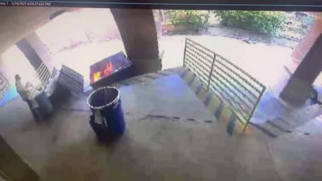 Dumpster fire outside Texas AG office; suspect arrested