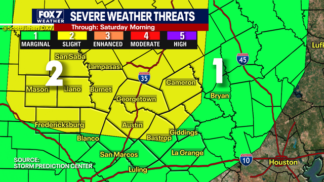 Austin weather: Severe thunderstorm watch issued for most of Central Texas