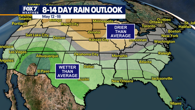Austin weather: Daily storm chances in the forecast