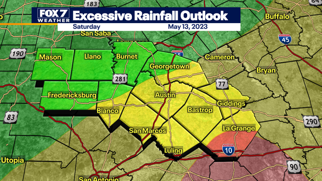 Austin weather: Flood watch continues for Central Texas, several roads closed