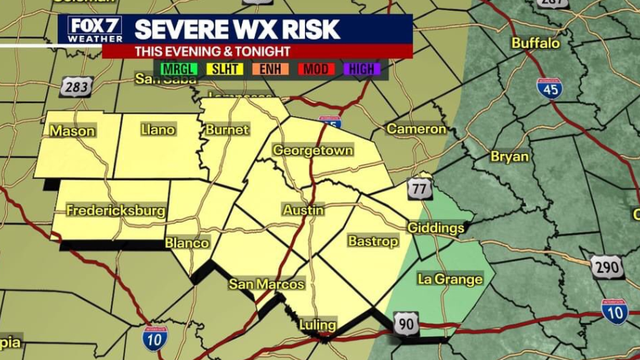 Austin weather: Central Texas could see severe storms Thursday with large hail, damaging winds