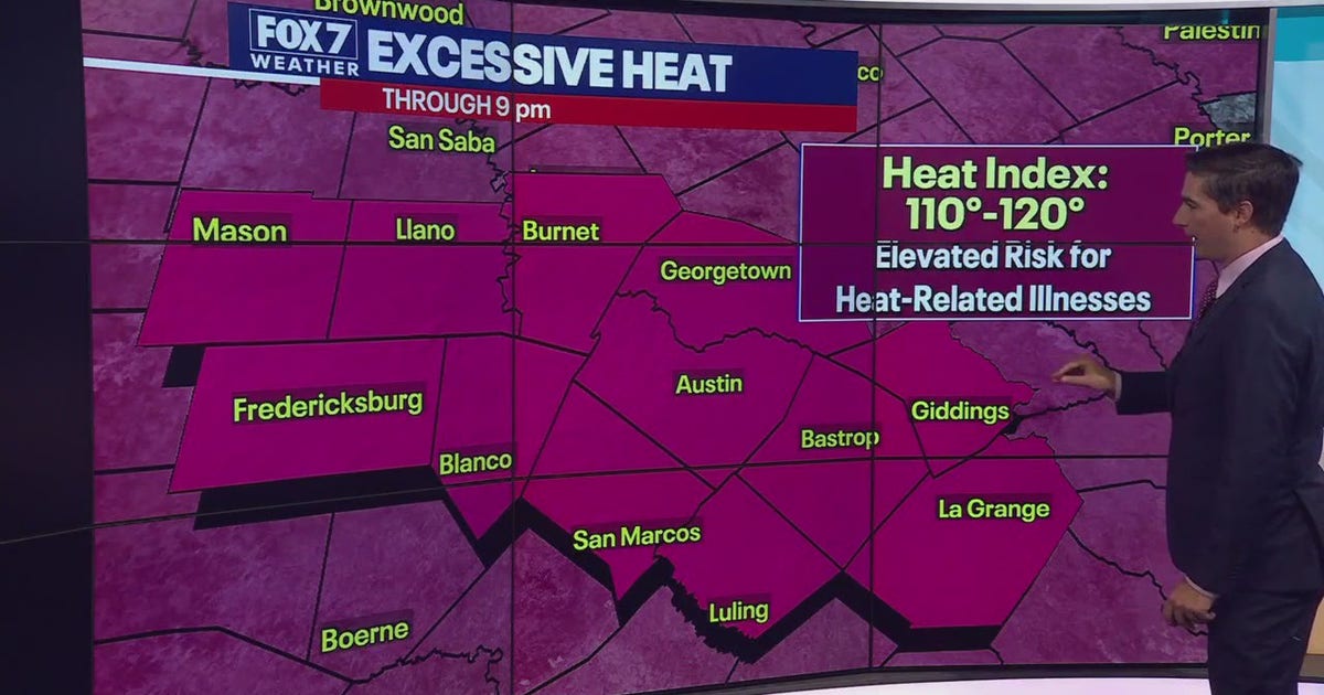 Austin weather: Excessive heat warning continues | FOX 7 Austin