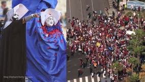 Protesters gather as Dodgers host Sisters of Perpetual Indulgence on Pride Night