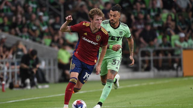 Rubín scores twice to lead Real Salt Lake to 2-1 victory over Austin