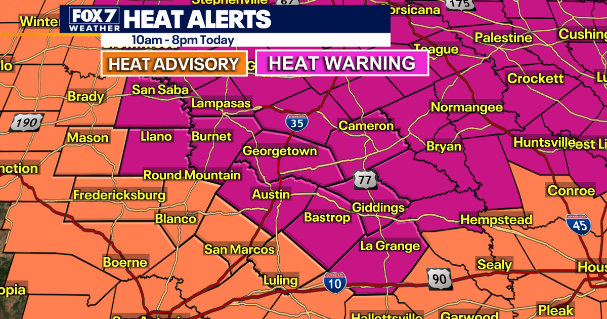 Austin weather: Heat warnings, advisories return to Central Texas | FOX ...
