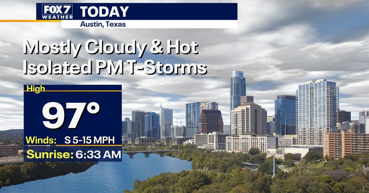 Austin weather: A break from the triple digits, with a chance of spotty ...
