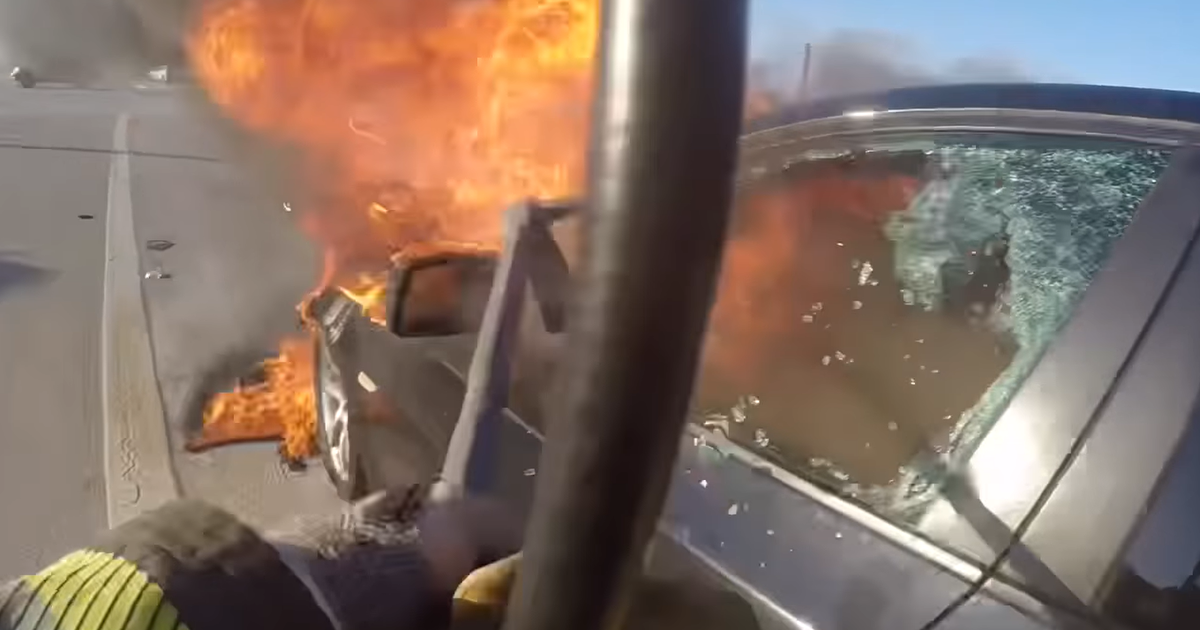 Car fire video posted by Georgetown firefighters receives viral ...