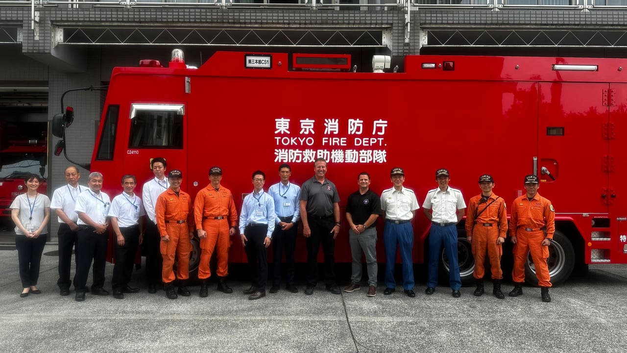 Japanese Police Visit the Texas Rangers