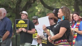 Protesters gather at Governor's Mansion calling for change to border policy