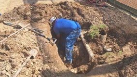 Water pipe leaks at San Marcos parks during Stage 3 drought