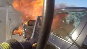 Car fire video posted by Georgetown firefighters receives viral response