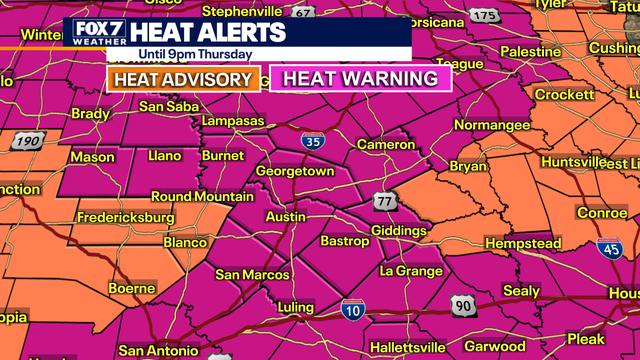 Austin weather: Excessive Heat Warning issued as temperatures rise