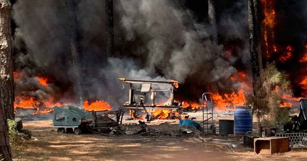 Crews fight large fire in Fayette County | FOX 7 Austin