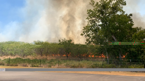 Fire crews work to put out 25-acre wildfire in Kyle