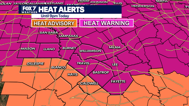 Austin weather: Hot and dry with highs over 100 degrees Wednesday