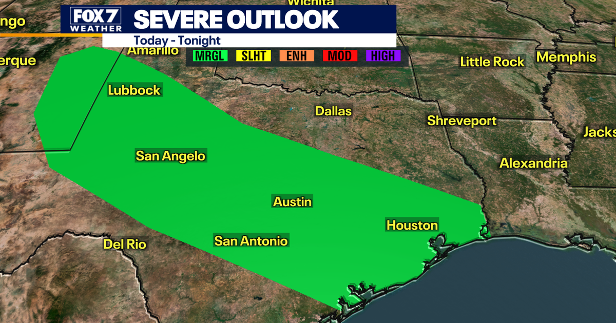 Austin weather: Level 1 risk of severe storms Thursday | FOX 7 Austin