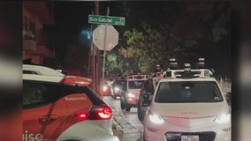 VIDEO: Autonomous vehicles cause chaotic scene in West Campus