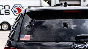 City of Round Rock vehicles damaged during hail storm