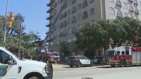 High-rise fire in downtown Austin: person trapped on balcony removed, 2 pets dead