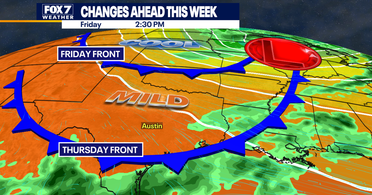 Austin weather: Last day in the 90s before two cold fronts | FOX 7 Austin