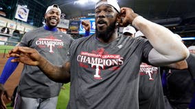 Texas Rangers AL Champions merch on sale now