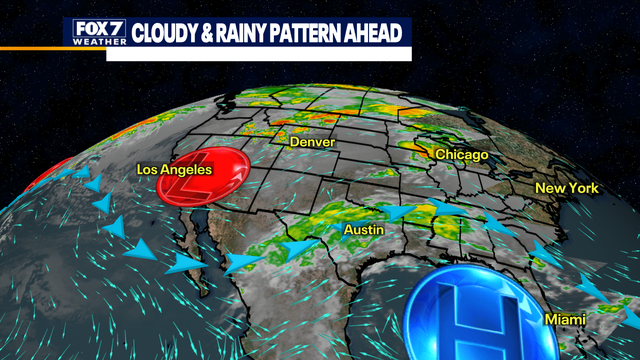 Austin weather: Rainy pattern ahead this week