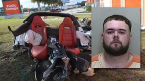 Florida corrections officer arrested after street-racing crash leaves 1 seriously hurt in Marion County: FHP