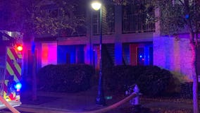 West Campus apartment fire leaves 2 displaced