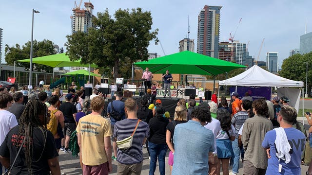 Hundreds rally in East Austin calling for stop to I-35 expansion plan